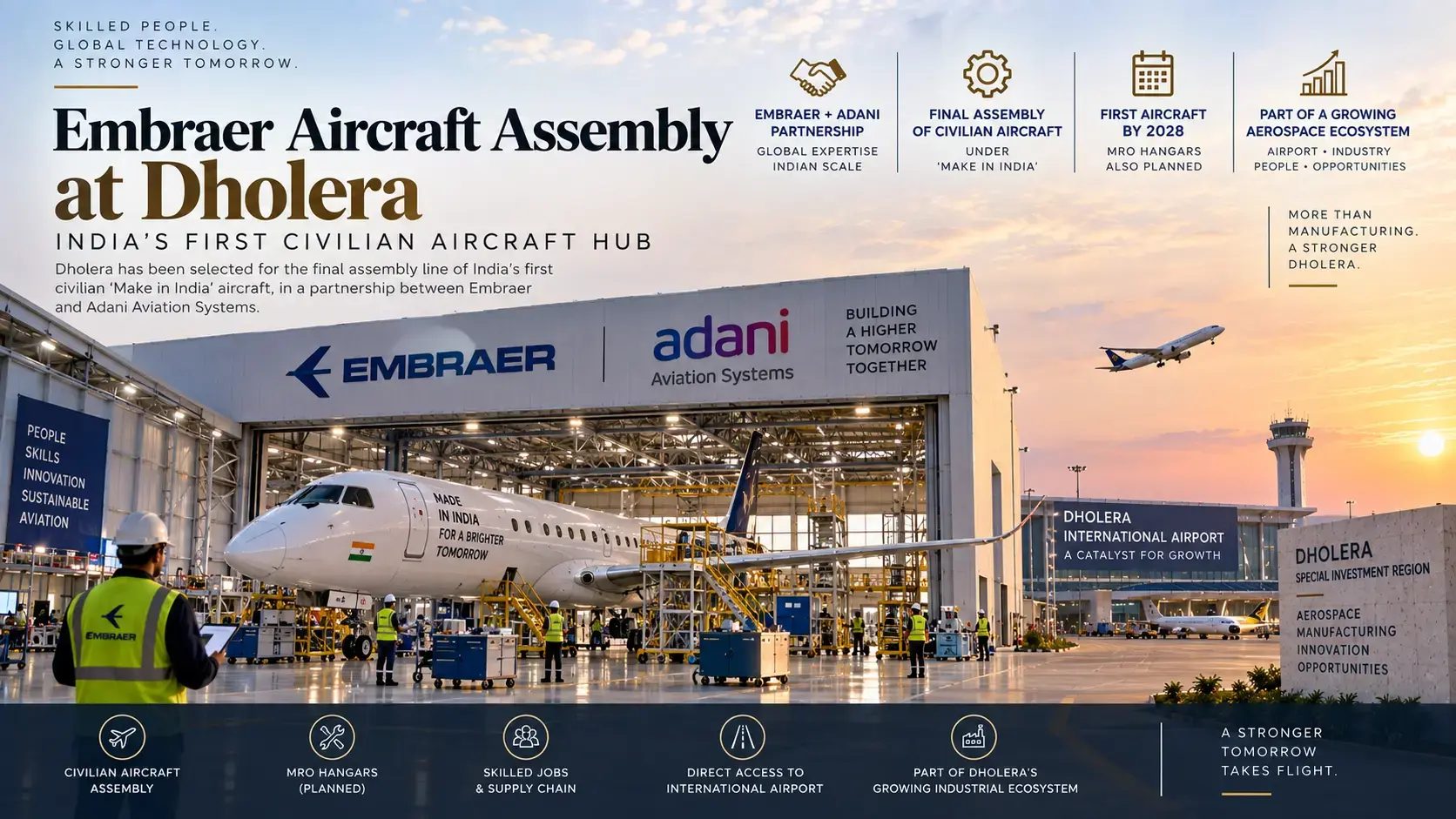 Embraer Aircraft Assembly at Dholera: India's First Civilian Aircraft Hub