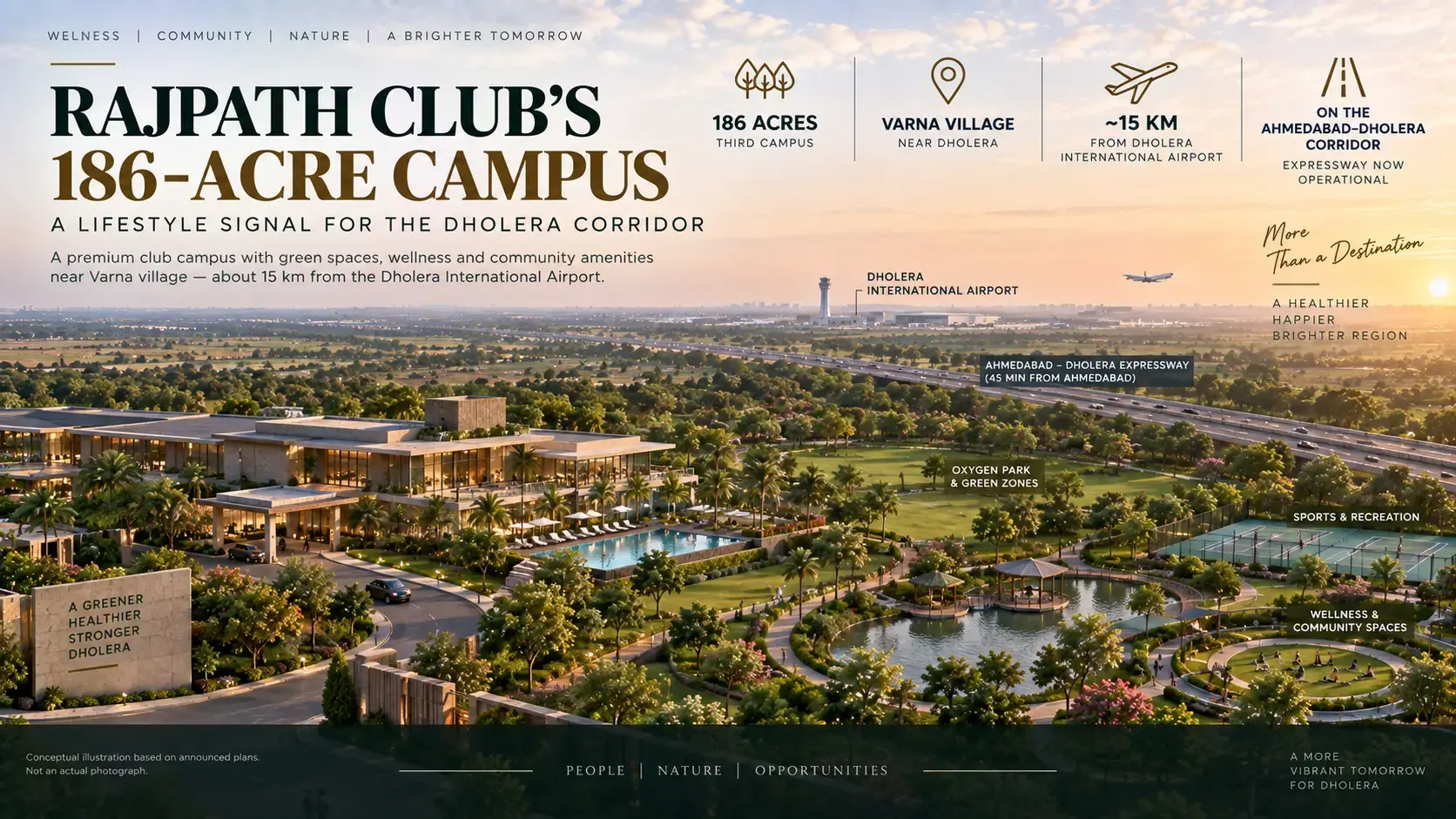 Rajpath Club's 186-Acre Campus Near Dholera: A Lifestyle Signal for the Region